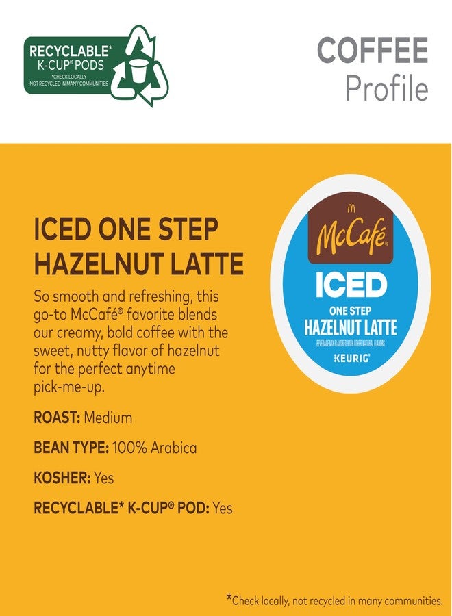 McCafe ICED One Step Hazelnut Latte, Keurig Single Serve K-Cup Pods, 60 Count (6 Packs of 10) - Image 3