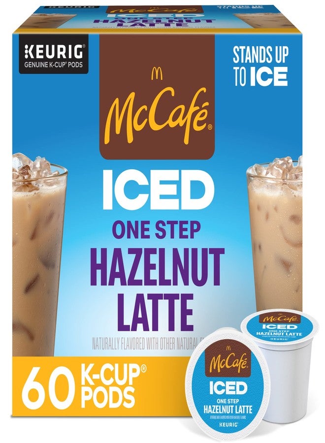 McCafe ICED One Step Hazelnut Latte, Keurig Single Serve K-Cup Pods, 60 Count (6 Packs of 10) - Image 1