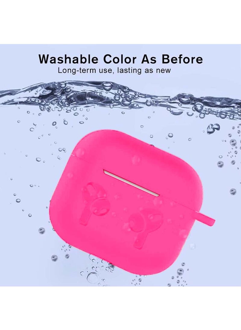 Wtech - AirPods Case Protective Liquid Silicone Skin Cover Case Compatible with Apple AirPods 4 - Pink - Image 1