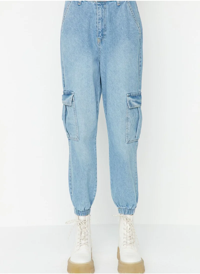 trendyol Pocket Detail High Waist Jeans