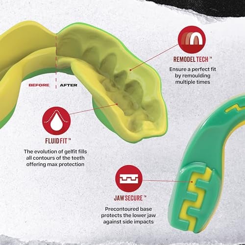 SafeJawz Sports Mouthguard, Dual Layer Premium Mouth Guard with Case for Basketball, Lacrosse, Football, Martial Arts, Hockey, Wrestling, Ice Hockey and All Contact Sports - Image 3