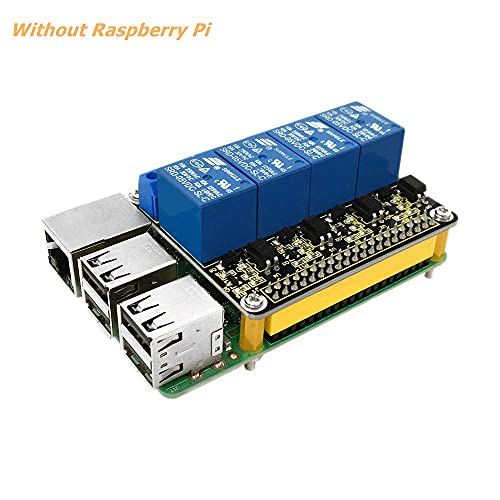 KEYESTUDIO 5V DCAC 4-Channel Relay Hat Shield Module Expansion Board for Raspberry Pi 4/A+/B+/Pi 2 Model B/Pi 3 Model B - Image 3