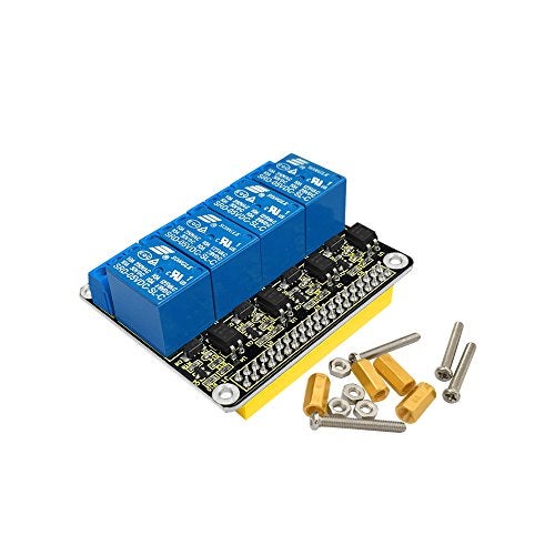 KEYESTUDIO 5V DCAC 4-Channel Relay Hat Shield Module Expansion Board for Raspberry Pi 4/A+/B+/Pi 2 Model B/Pi 3 Model B - Image 2