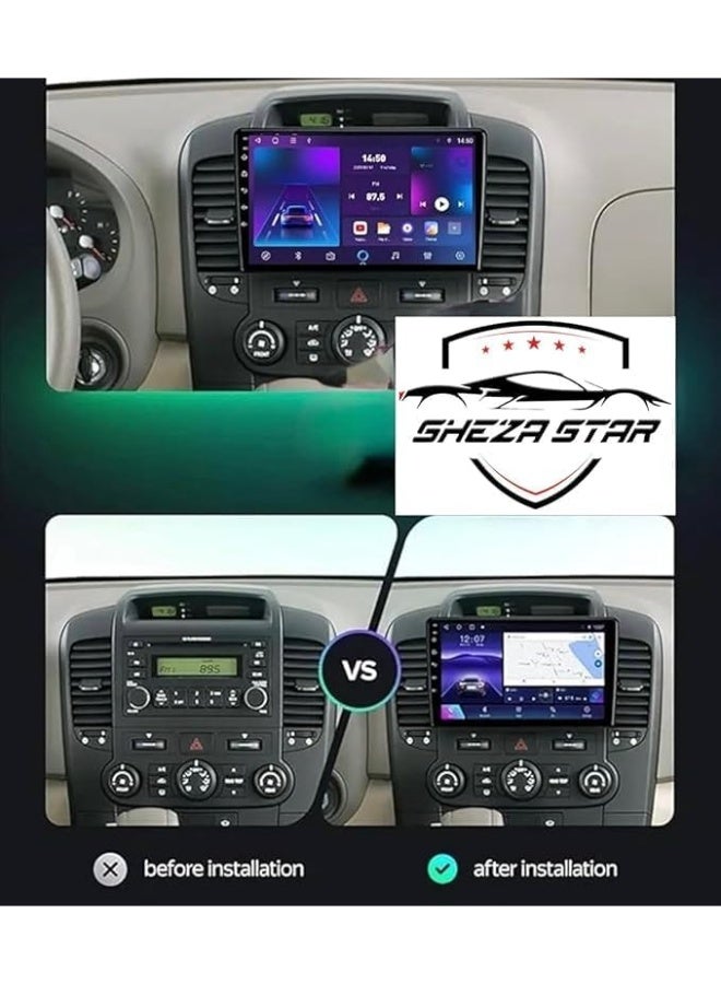 SHEZA STAR Android Car Stereo for Kia Carnival 2006-2014 2GB RAM 32GB ROM Support Carplay, M-Link Wi-Fi BT, Radio GPS, 9 Inch IPS Touch Screen with AHD Camera Included - Image 2