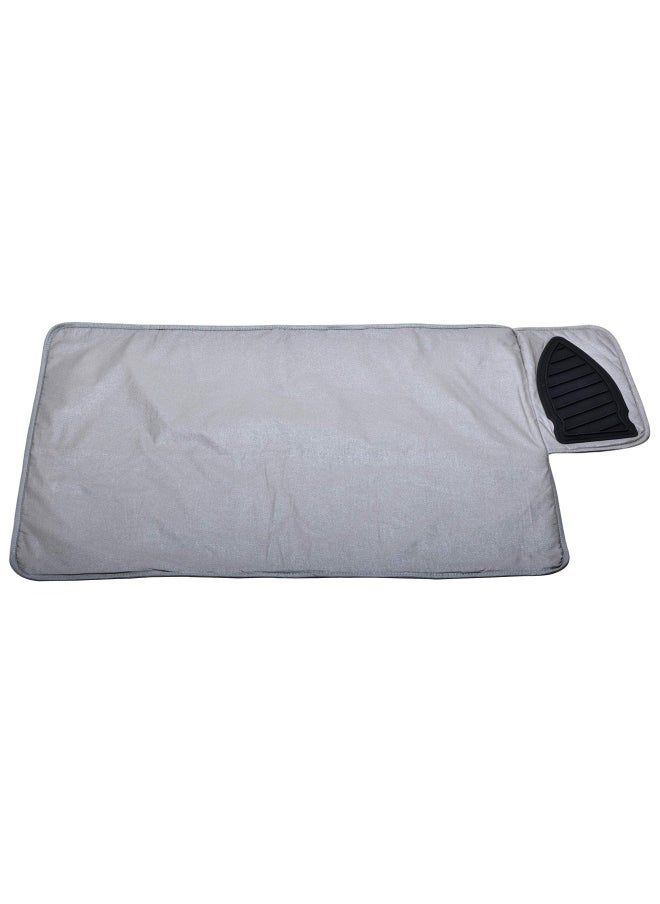 Handy Laundry Portable Ironing Mat Easily Change Any Flat Surface Into An Ironing Board. Features A Silicone Slip Resistant Iron Rest To Safely Place Your Hot Iron. Easy To Take Along When Traveling.  - Image 1
