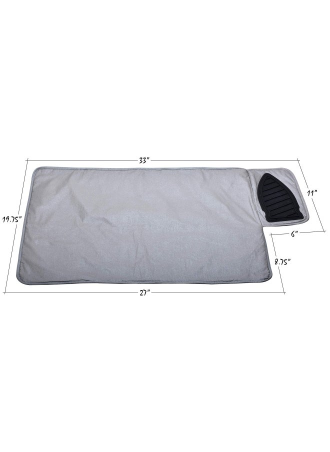 Handy Laundry Portable Ironing Mat Easily Change Any Flat Surface Into An Ironing Board. Features A Silicone Slip Resistant Iron Rest To Safely Place Your Hot Iron. Easy To Take Along When Traveling.  - Image 2