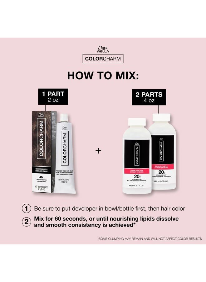 COLORCHARM Permanent Cream Hair Color, 1N Black, 2 oz. - Image 5