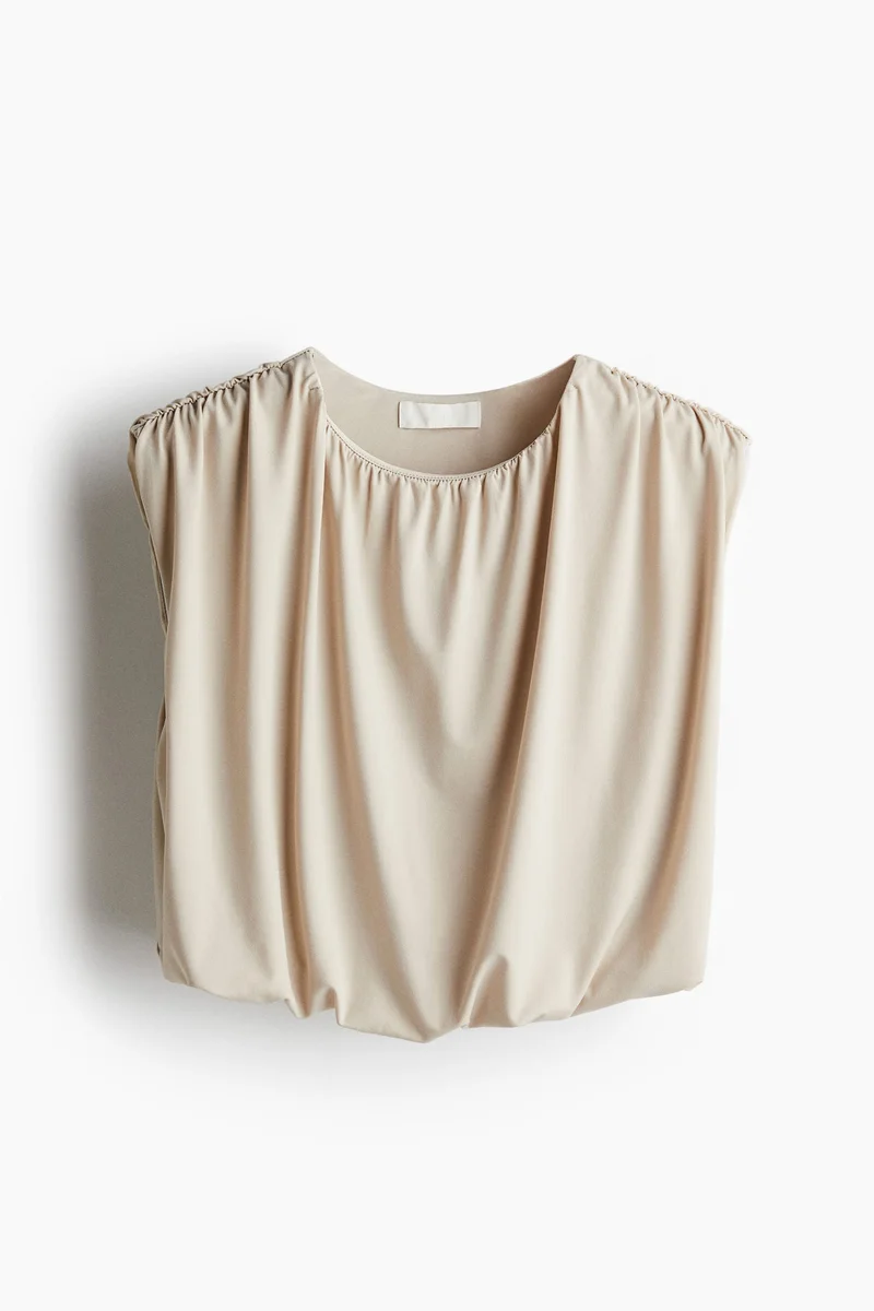 اتش اند ام Draped cropped top