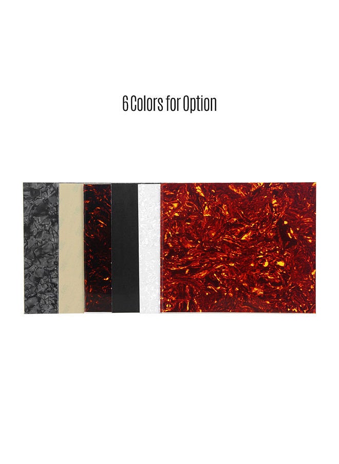 Blank Pickguard Sheet Material Scratch Plate for Acoustic Guitars DIY Custom Celluloid Dark Brown Tortoise Shell 1PCS