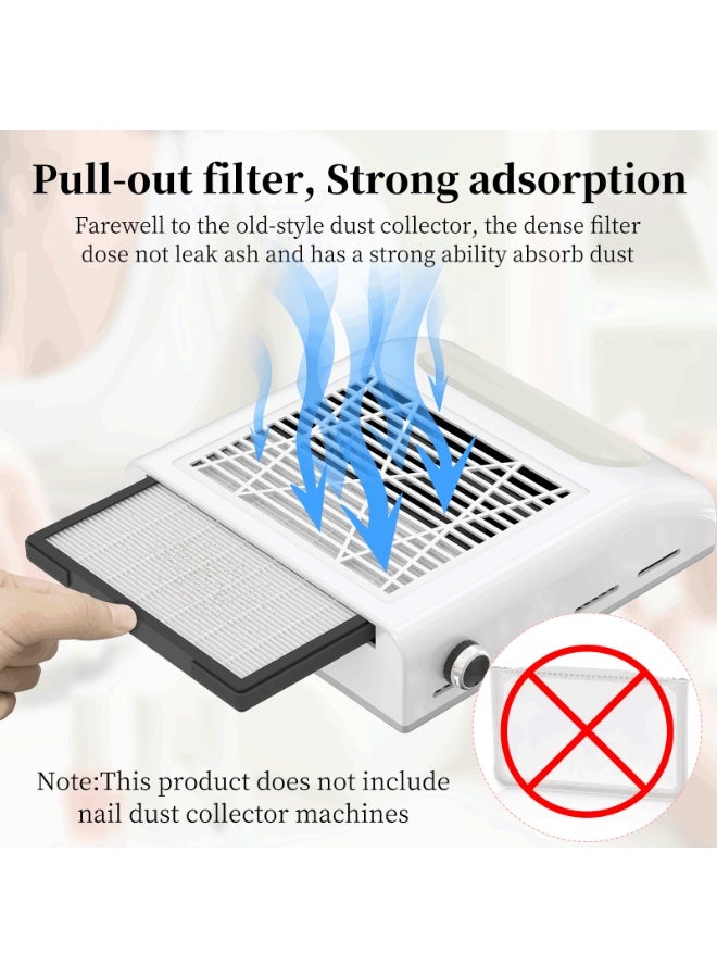 آيسيلي لمرشح مكنسة كهربائية قابل للسحب من طراز 858-8، مرشح قابل لإعادة الاستخدام، مرشح شبكي عالي الكثافة لجمع الأظافر - Image 3