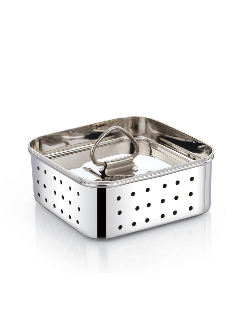 LIGHTNIING HAMMERZ LIGHTNIING HAMMERZ Stainless Steel Square Shape Indian PaneerTofu Press Mould Maker 3 Different Sizes 500ml  - Image 1