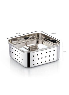 LIGHTNIING HAMMERZ LIGHTNIING HAMMERZ Stainless Steel Square Shape Indian PaneerTofu Press Mould Maker 3 Different Sizes 500ml  - Image 5