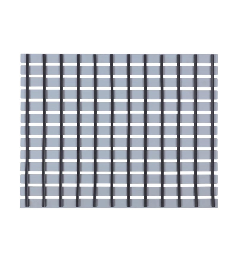 Obsessions حصيرة دش غير قابلة للانزلاق باللون الرمادي الفاتح من PVC للحمامات، 04x61 سم السلامة والأناقة - Image 3