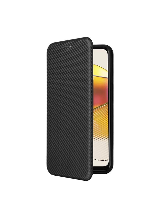 S-TOP Case For Motorola Moto G73 5G Carbon Fiber Texture Flip Leather Phone Case - Image 2