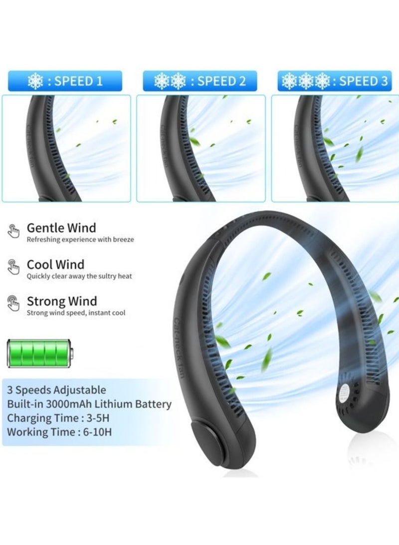 Neck Cooling Bladeless Fan Portable Hands Free for Outdoor Climbing Sport - Image 4