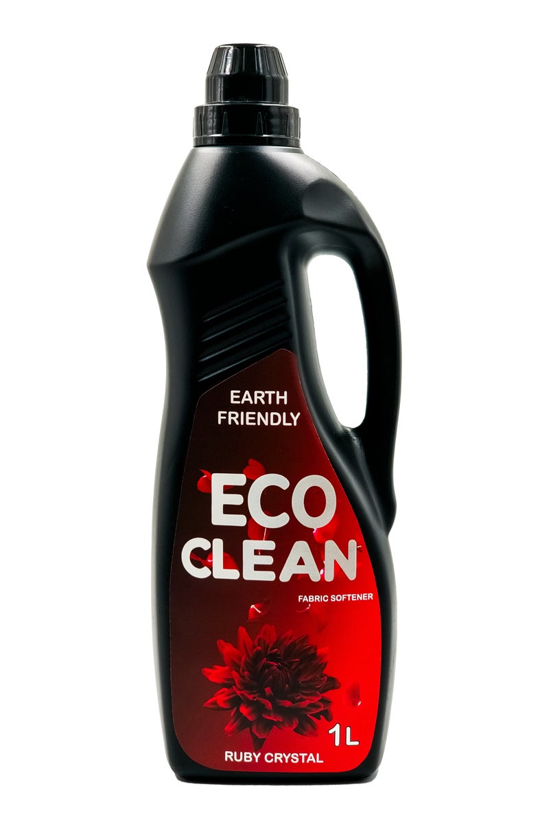 Earth Friendly Fabric Softener Ruby Crystal 1 Liter Eco Clean - Image 1