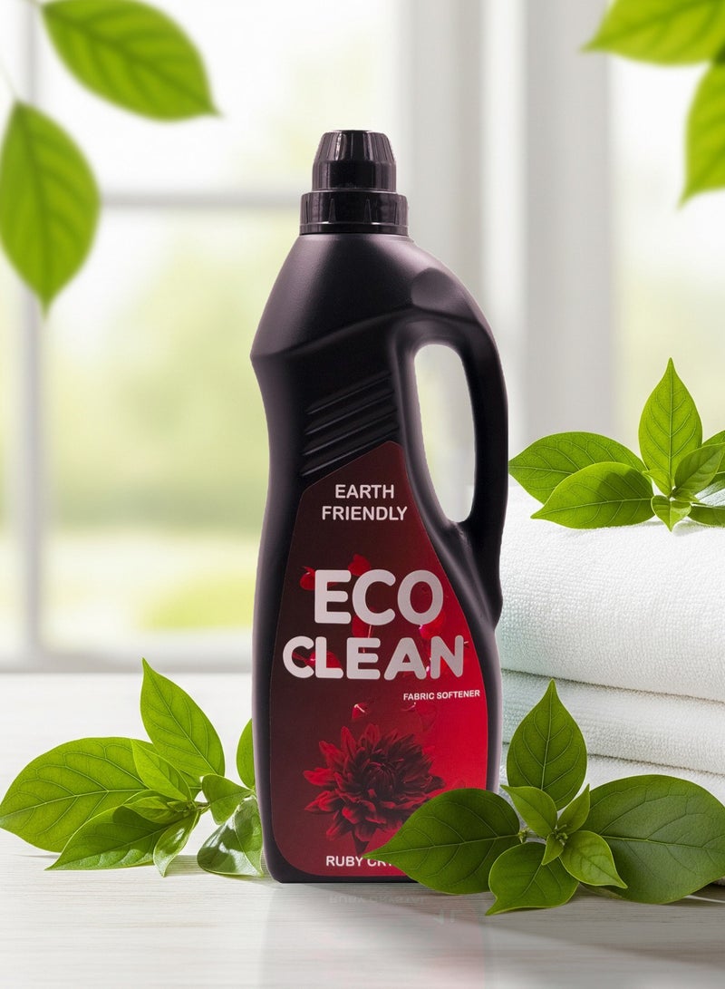 Earth Friendly Fabric Softener Ruby Crystal 1 Liter Eco Clean - Image 4