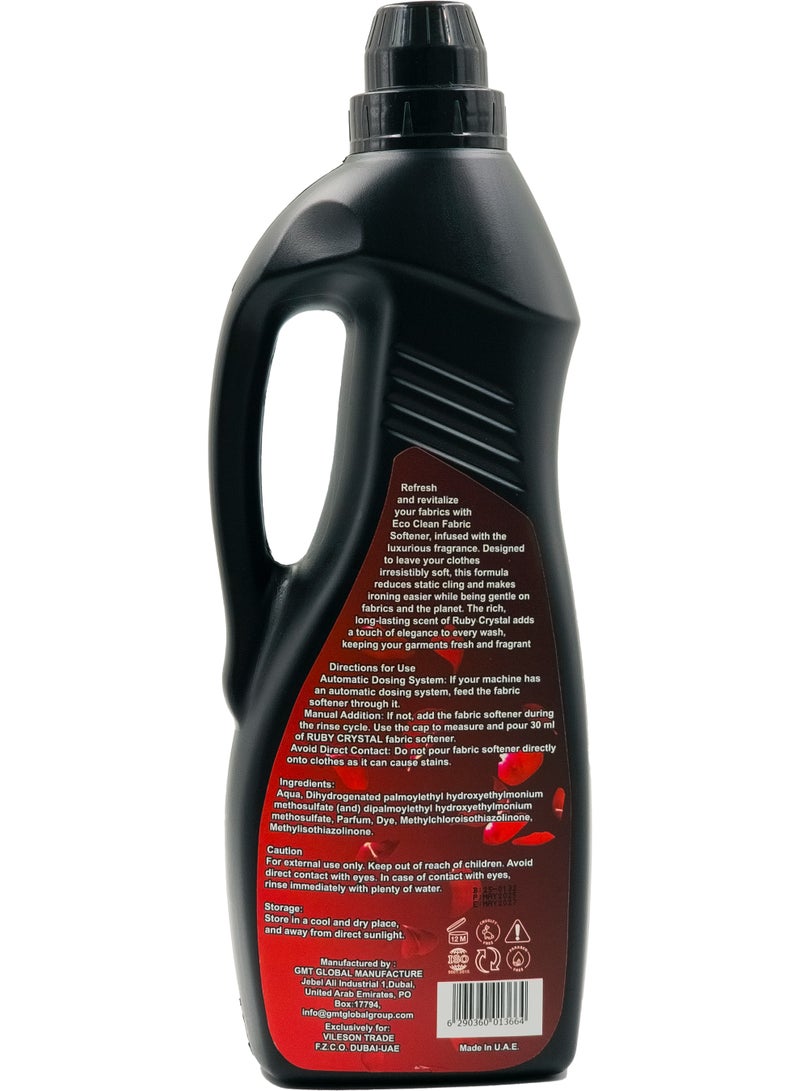 Earth Friendly Fabric Softener Ruby Crystal 1 Liter Eco Clean - Image 5
