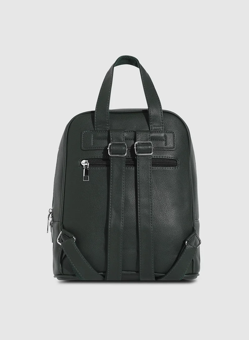 Haute Sauce  Top Handle Backpack - Forest Green for Women | Best Price UAE