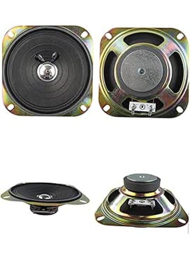 2Pc Full Range Square Loudspeaker with Metal Basket for Electronic Organ Keyboard Audio System - Image 1