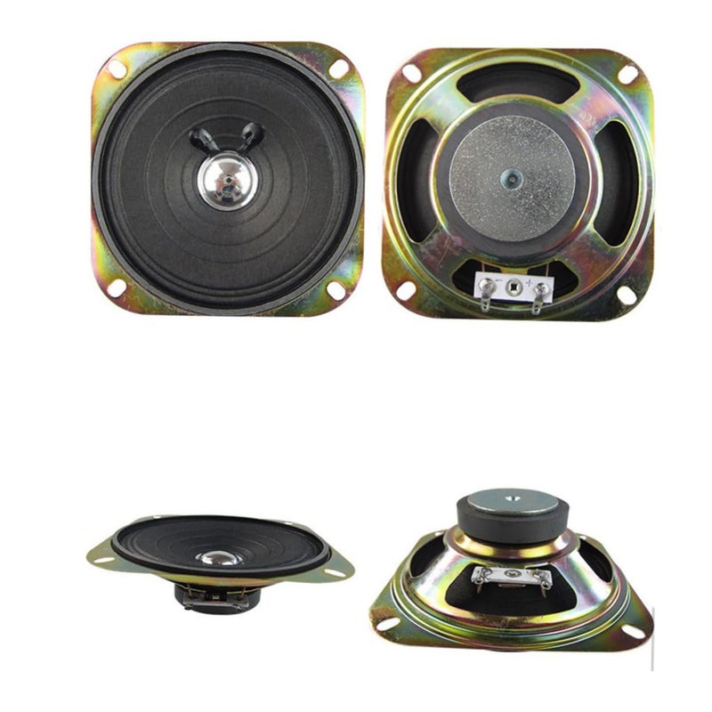 2Pc Full Range Square Loudspeaker with Metal Basket for Electronic Organ Keyboard Audio System - Image 2