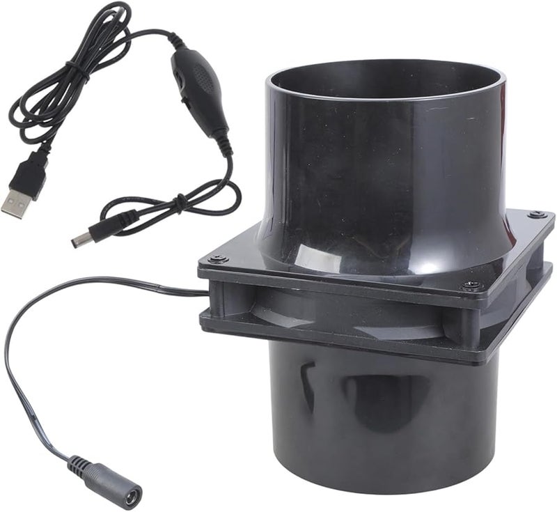 12 سم مروحة هواء مدمجة 5 فولت لتهوية حوض القارب مع وحدة تحكم في السرعة - Image 1