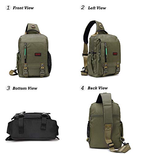 NICGID Sling Bags Chest Shoulder Backpacks, 13.3'' Laptop Backpack Crossbody Messenger Bag Travel Outdoor Men Women - Image 2