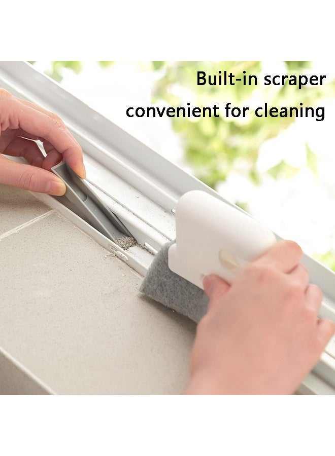 2 in 1 Groove Cleaning Tool Window Frame Door Groove Cleaning Brush Sliding Door Track Cleaning Tools Hand-held Crevice Cleaner - Image 5