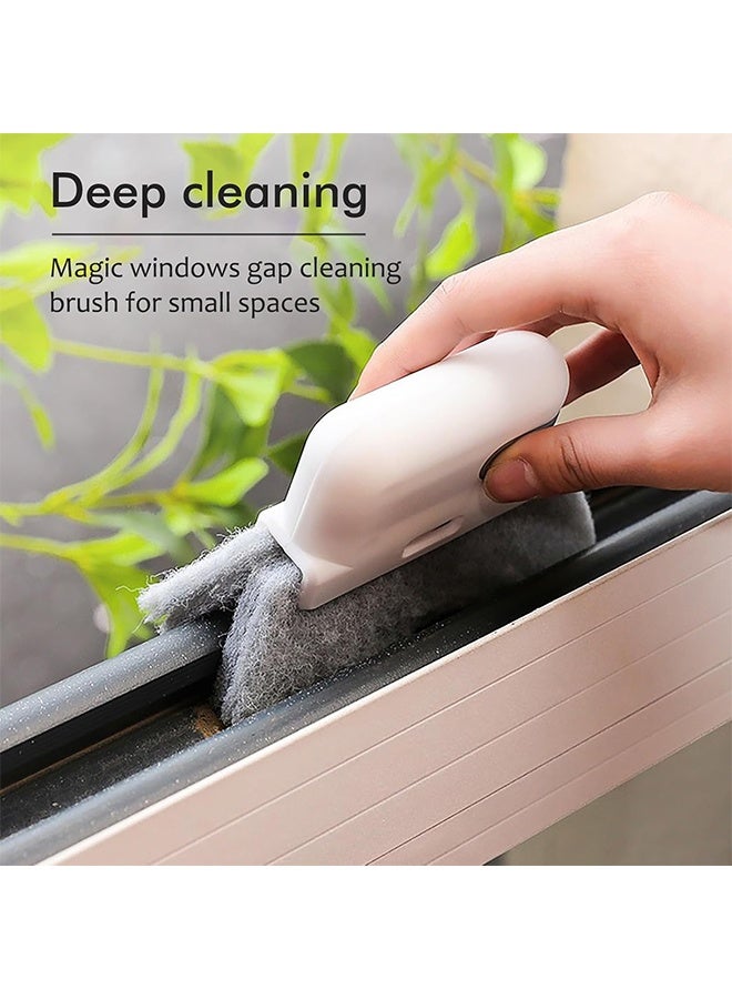 2 in 1 Groove Cleaning Tool Window Frame Door Groove Cleaning Brush Sliding Door Track Cleaning Tools Hand-held Crevice Cleaner - Image 4
