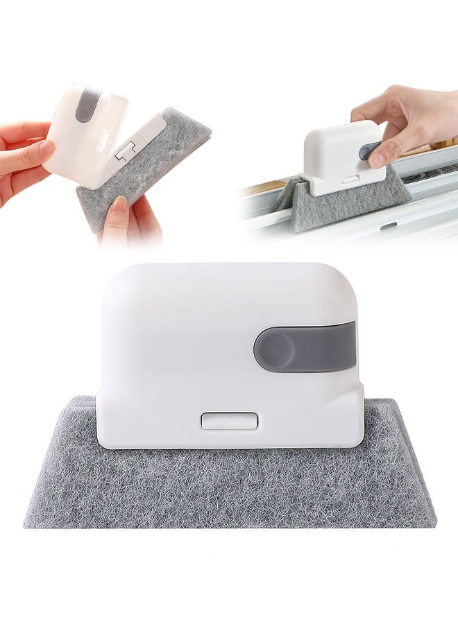 2 in 1 Groove Cleaning Tool Window Frame Door Groove Cleaning Brush Sliding Door Track Cleaning Tools Hand-held Crevice Cleaner - Image 1