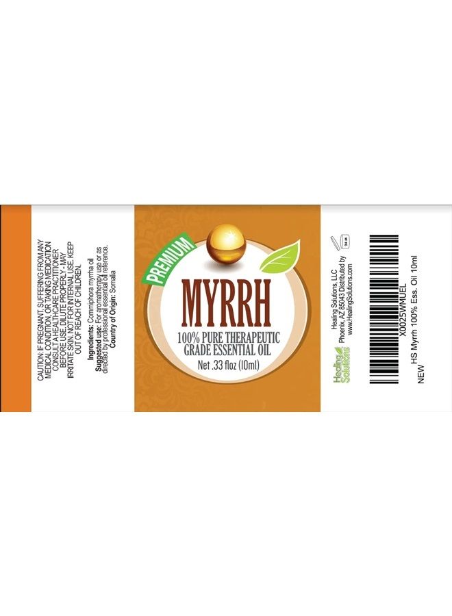 Healing Solutions Frankincense and Myrrh Essential Oil Combo Pack, Therapeutic Grade Essential Oil - 2/10ml - Image 2