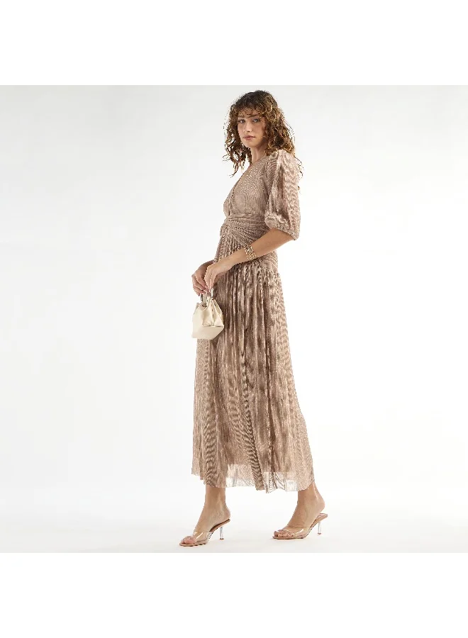 Splash FAV Textured Midi Dress