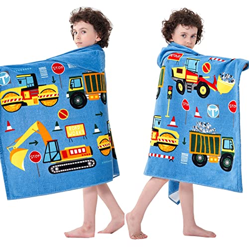 Bavilk Kids Bath Towels, Kids Towel Girls Boys Hooded Beach,Bathroom,Pool Swim Towels 30 × 50 INCH Large Size Ultra Absorbent Cute Cartoon Animal Full Vitality 100% Cotton Wearable Wrap for Child - Image 3