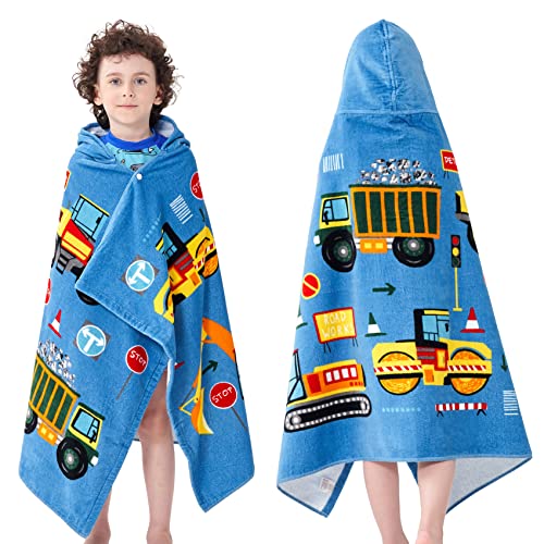 Bavilk Kids Bath Towels, Kids Towel Girls Boys Hooded Beach,Bathroom,Pool Swim Towels 30 × 50 INCH Large Size Ultra Absorbent Cute Cartoon Animal Full Vitality 100% Cotton Wearable Wrap for Child - Image 1