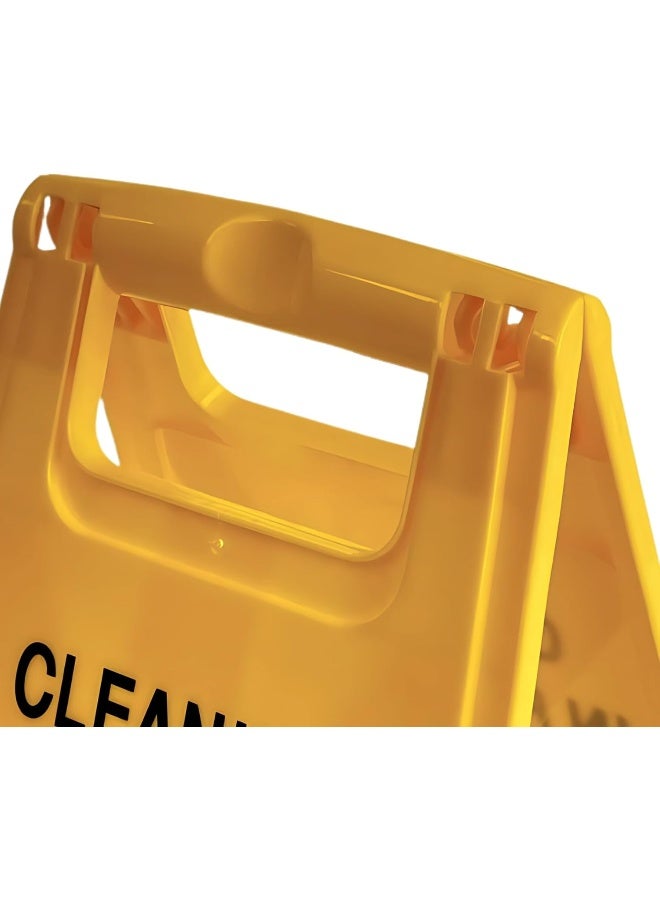 AKC علامة تنظيف قيد التنفيذ - علامة تحذير قابلة للطي متينة للسطوح الرطبة، للاستخدام في التنظيف التجاري - Image 5