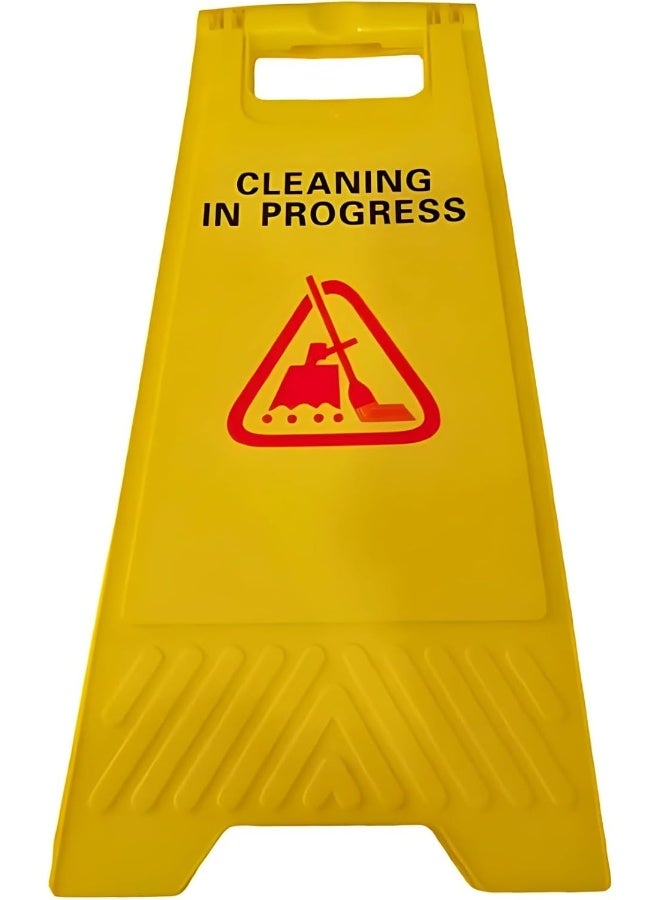 AKC علامة تنظيف قيد التنفيذ - علامة تحذير قابلة للطي متينة للسطوح الرطبة، للاستخدام في التنظيف التجاري - Image 3