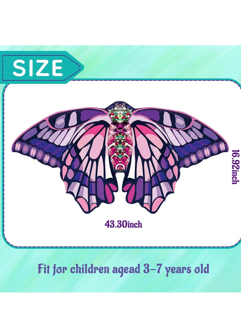 4 Pack Butterfly Costume, Kids Fairy Butterfly Wings, Toddler Dress Up Wings, Suitable for Birthday Party Favors Gifts