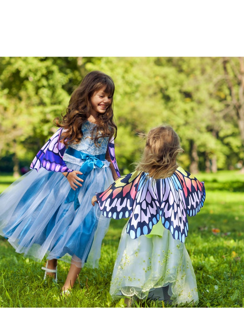 4 Pack Butterfly Costume, Kids Fairy Butterfly Wings, Toddler Dress Up Wings, Suitable for Birthday Party Favors Gifts