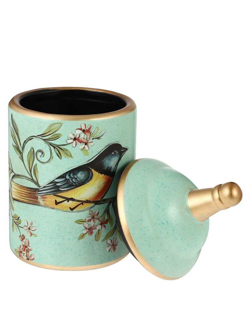 Excefore جرار تخزين الطعام الخزفية، حاوية تخزين الشاي، حاوية مطبخ عتيقة، حاويات بغطاء محكم لتخزين القهوة المطحونة، السكر، الشاي، الملح - Image 1