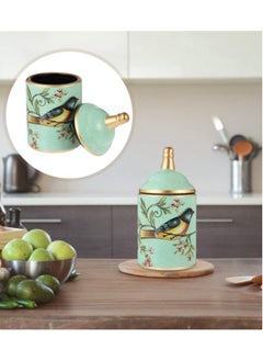 Excefore Ceramic Food Storage Jar, Canister Tea Storage, Vintage Kitchen Canister, Containers with Airtight Seal Lid for Ground Coffee, Sugar, Tea, Salt  - Image 2