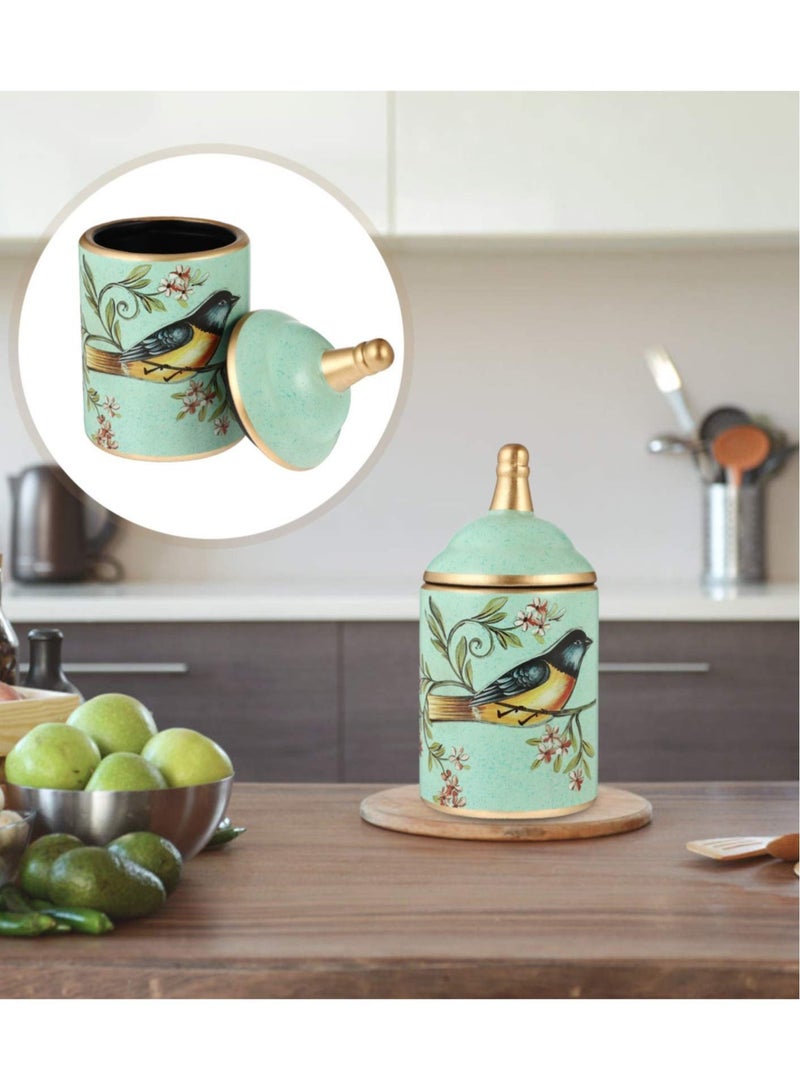 Excefore جرار تخزين الطعام الخزفية، حاوية تخزين الشاي، حاوية مطبخ عتيقة، حاويات بغطاء محكم لتخزين القهوة المطحونة، السكر، الشاي، الملح - Image 2