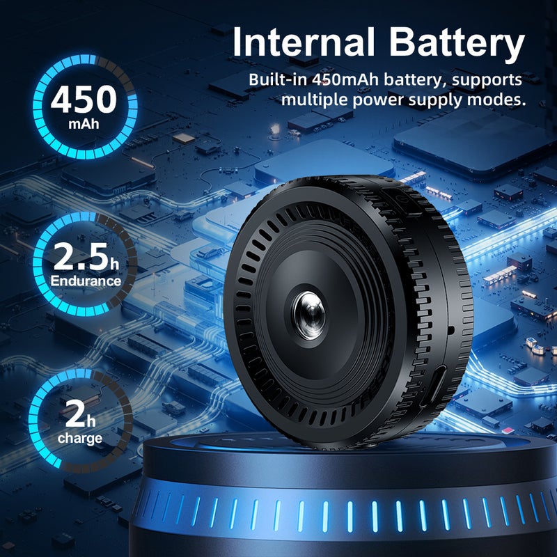 Mini surveillance camera, outdoor action camera, 1080p HD camcorder with night vision, Wi-Fi security camera, drill-free installation. - Image 3