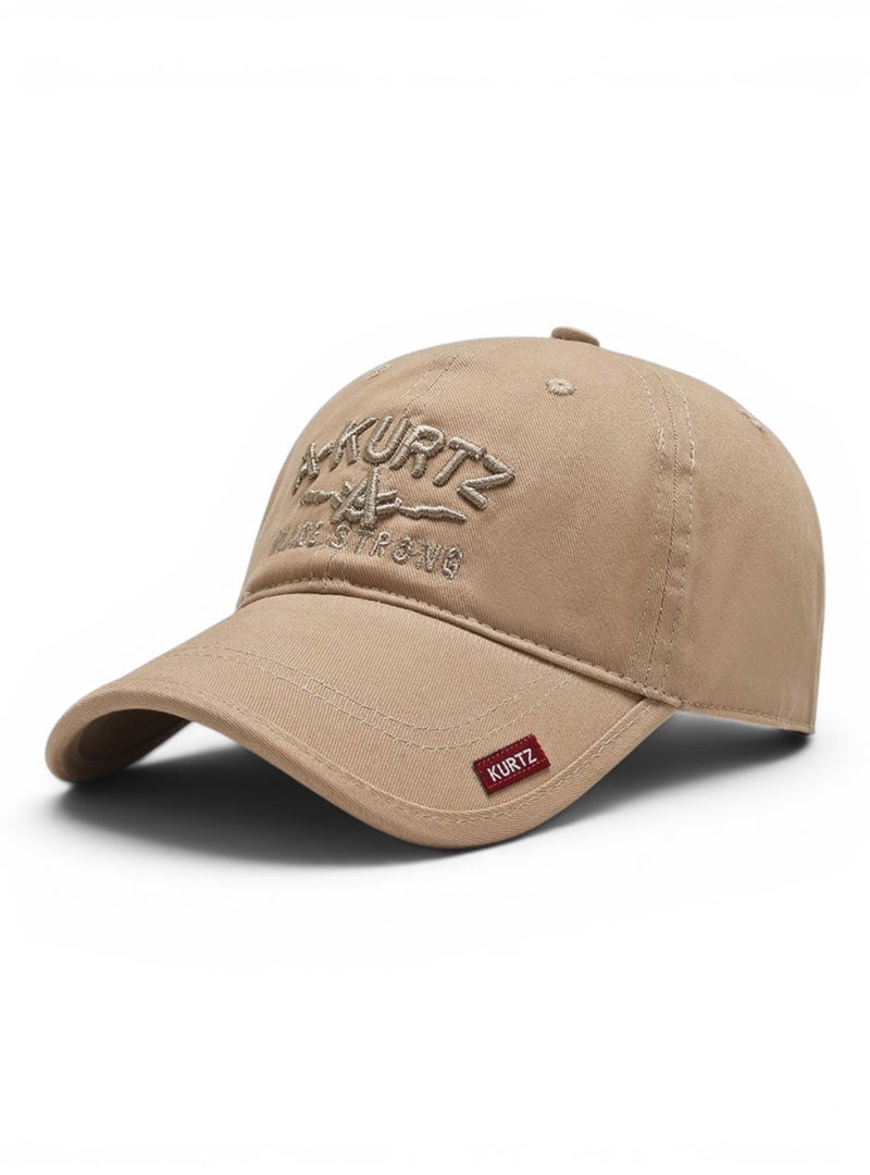 Outdoor Sport Cap - Curved Brim Adjustable - Khaki