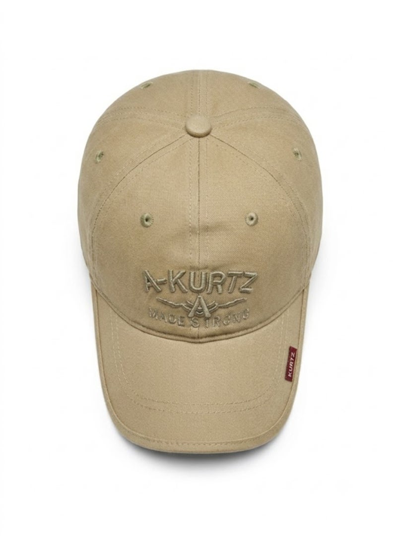 HASTE Outdoor Sport Cap - Curved Brim Adjustable - Khaki - Image 4