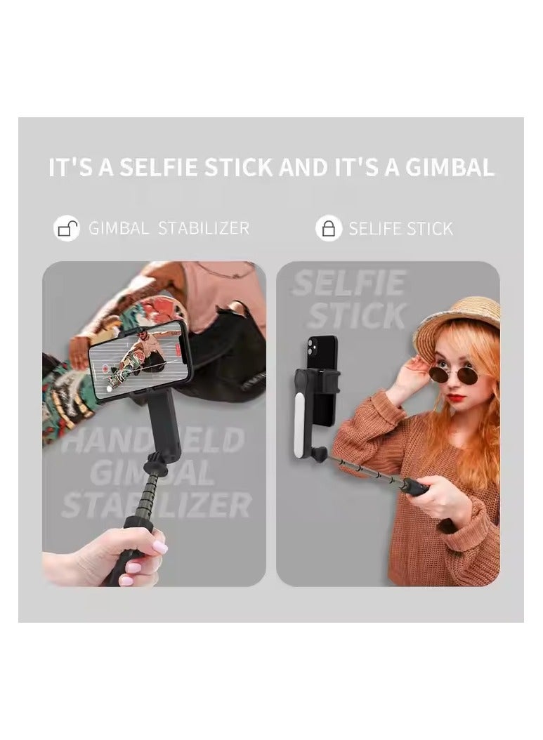 L09 Mini Gimbal Stabilizer with Fill Light – Smart Selfie Stick Tripod, Portable Handheld Stabilizer for Smooth Video and Vlogging  - Image 2