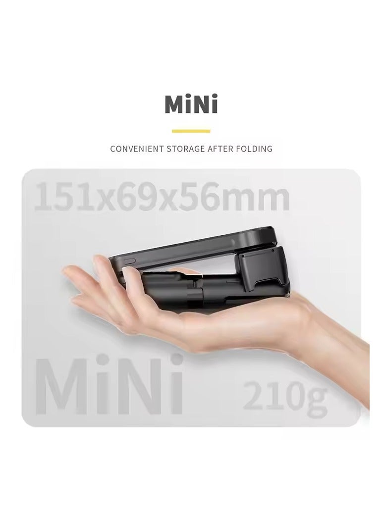 L09 Mini Gimbal Stabilizer with Fill Light – Smart Selfie Stick Tripod, Portable Handheld Stabilizer for Smooth Video and Vlogging  - Image 3