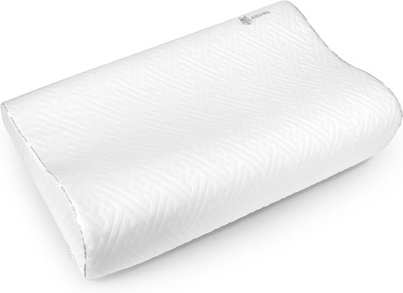 SNUGL Cervical Plus Memory Foam Pillow for Neck and Shoulder Pain | Orthopedic Pillow | Side Sleeper Pillows Neck Support | Hypoallergenic Bed Pillows | Cervical Contour Ergonomic Cushion - Image 1