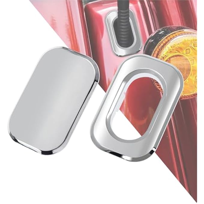 rayihni REBACKER Motorcycle Antenna Hole Cover For Harley Touring Road Glide Fltri 2010-2019 Street Glide Flhx 2006-2019 Black CR019702+CR019802 - Image 1