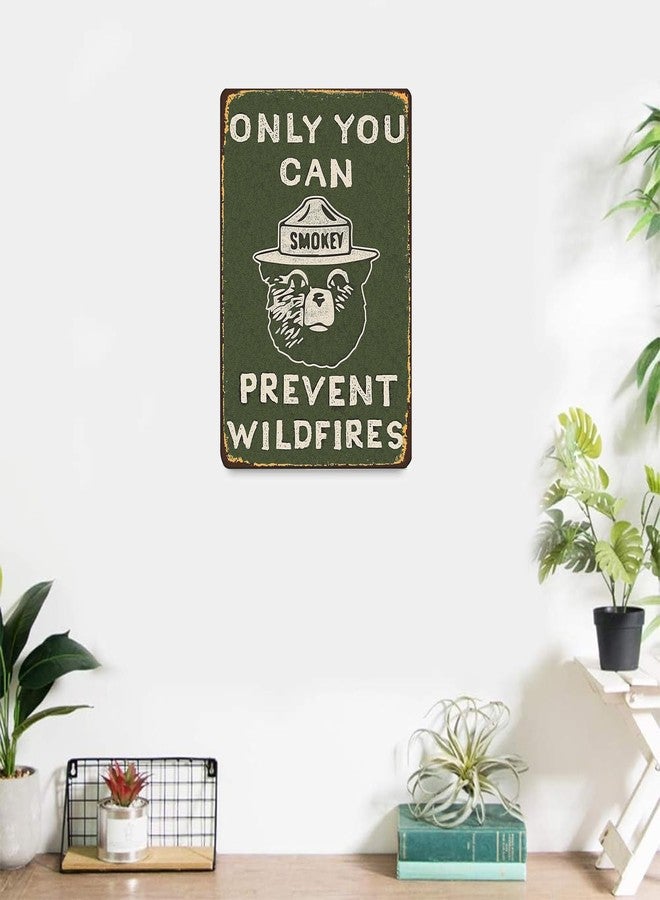 CCPARTON Vintage Metal Sign Smokey Bear Retro Metal Tin Sign Aluminum Sign for Home Coffee Wall Decor 8x12 Inch - Image 5