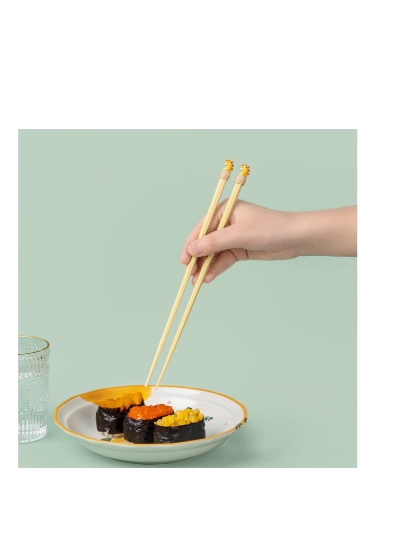 Kids Dinosaur Head Chopsticks, 3 Pairs Lightweight and Easy to Clean, Non-Slip Tips, Perfect for Young Learners, 8.1 Inches Long  - Image 3